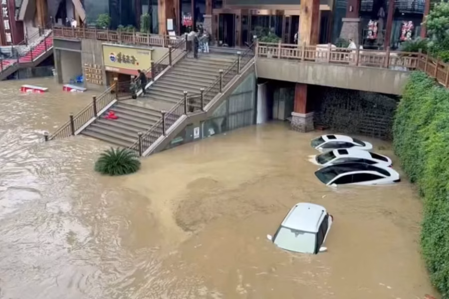 Chuvas torrenciais na China provocam 22 mortes e 20 desaparecidos