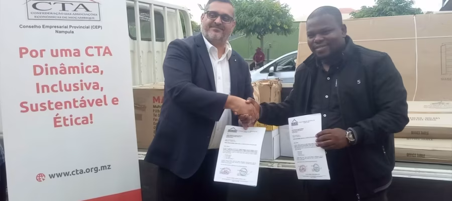 Empresários de Nampula doam material ao INATRO para reforçar serviços