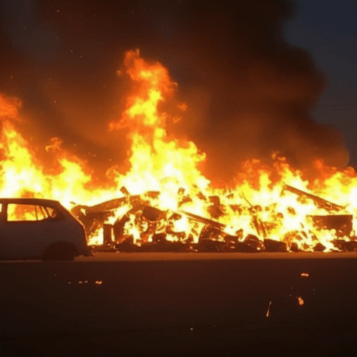 Incêndio causado por gasolina resulta na morte de três familiares em Manica