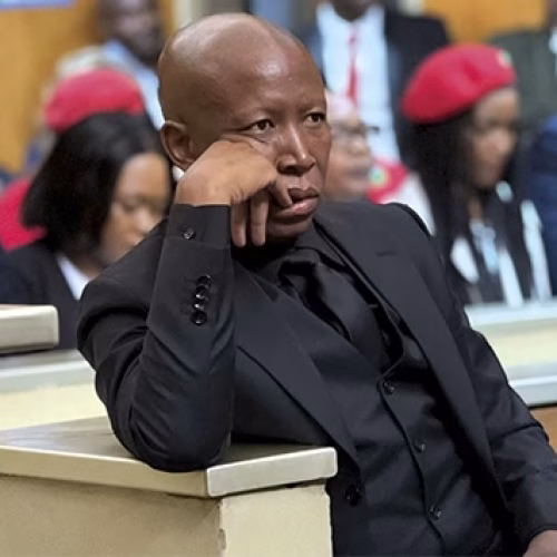 Julius Malema é condenado a cinco anos por posse ilegal de armas