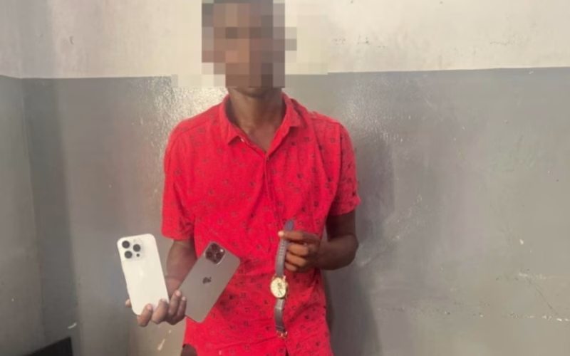 Suspeito detido após escalar prédio e furtar residência na Maputo