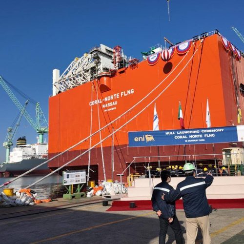 Lançamento do casco da Coral Norte FLNG assinala marco histórico no Rovuma