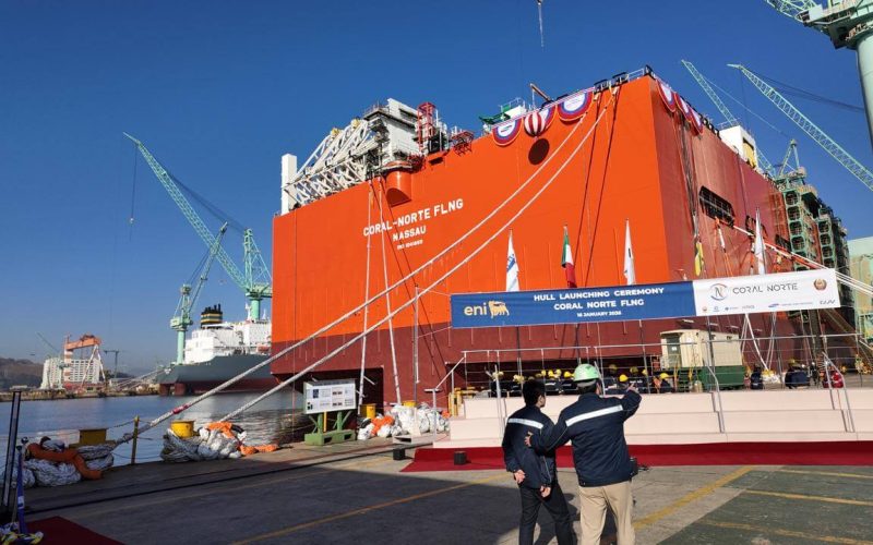 Lançamento do casco da Coral Norte FLNG assinala marco histórico no Rovuma
