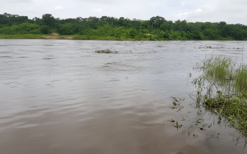 Nhacassoro isolada após chuvas intensas e aumento do rio Vunduzi